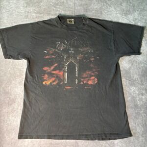 Vintage 90s  Pink Floyd The Wall T Shirt Winterland Faded Black Distressed Large